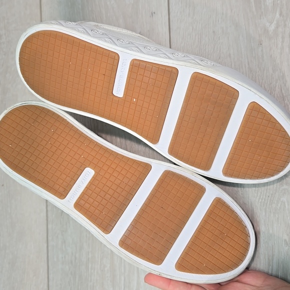 Tory Burch Women's Ladybug Leather Logo Platform Sneakers Shoes Sz 8.5M - Picture 13 of 15